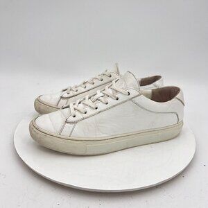Koio Capri Women Size EU 38 US 8 White Leather Low Top Lace Up Casual Shoes
